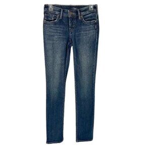 Silver Suki Straight Jeans Women's Size 26 (26 x 33) Mid Rise Medium Wash